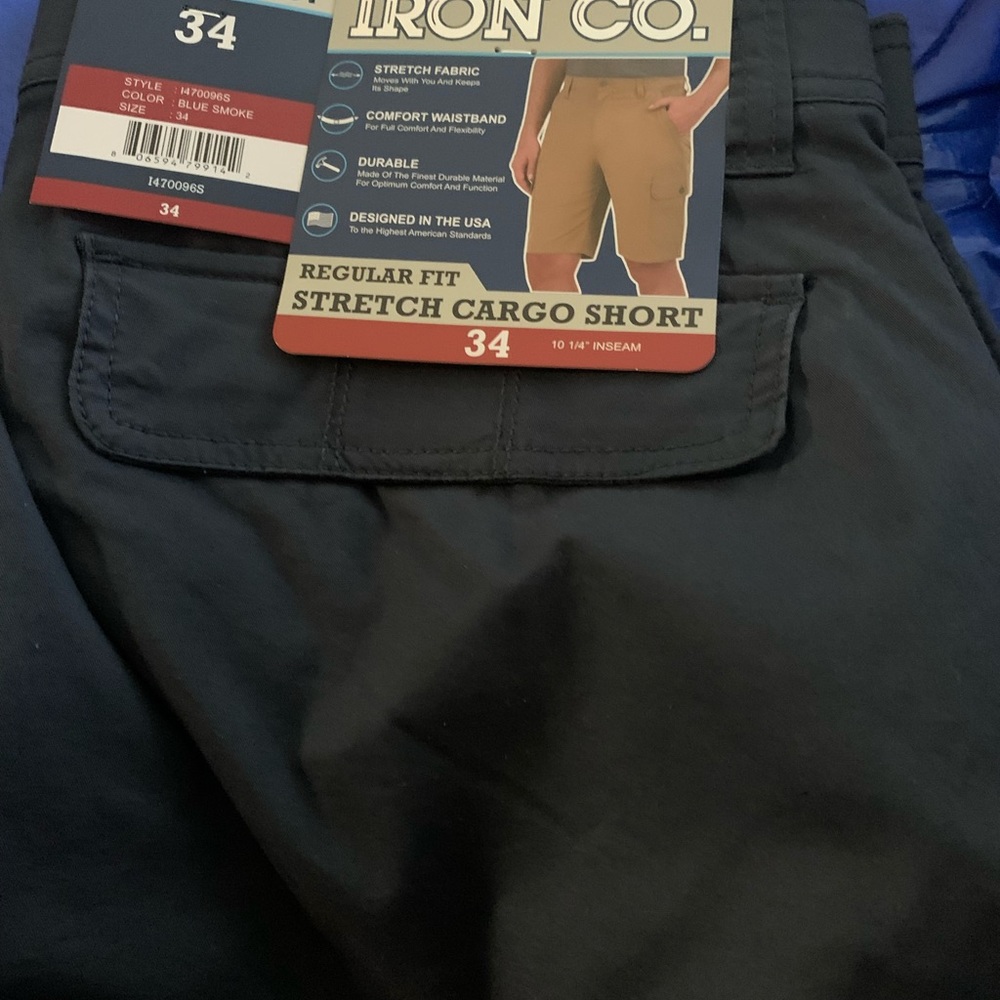 Iron Co. Black Cargo Shorts